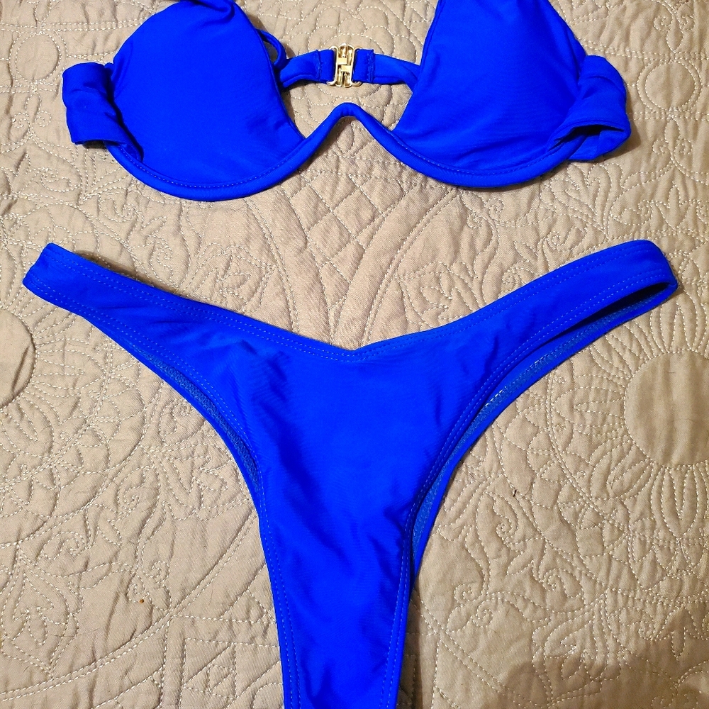 Shein royal blue bathing suit
